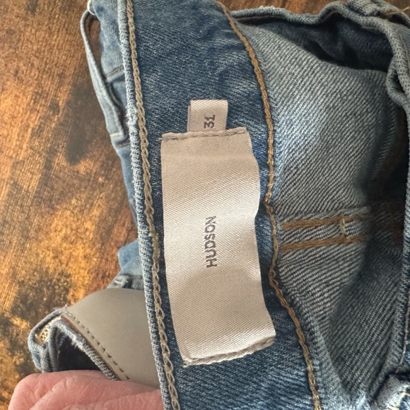 Hudson AXL DIN Jean Pants Size 31 Slim Light Distressed Washed Ripped - Picture 5 of 7